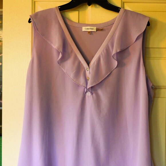 Calvin Klein Lavender top - Picture 1 of 11